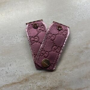 Gucci Pink Leather Watch Strap